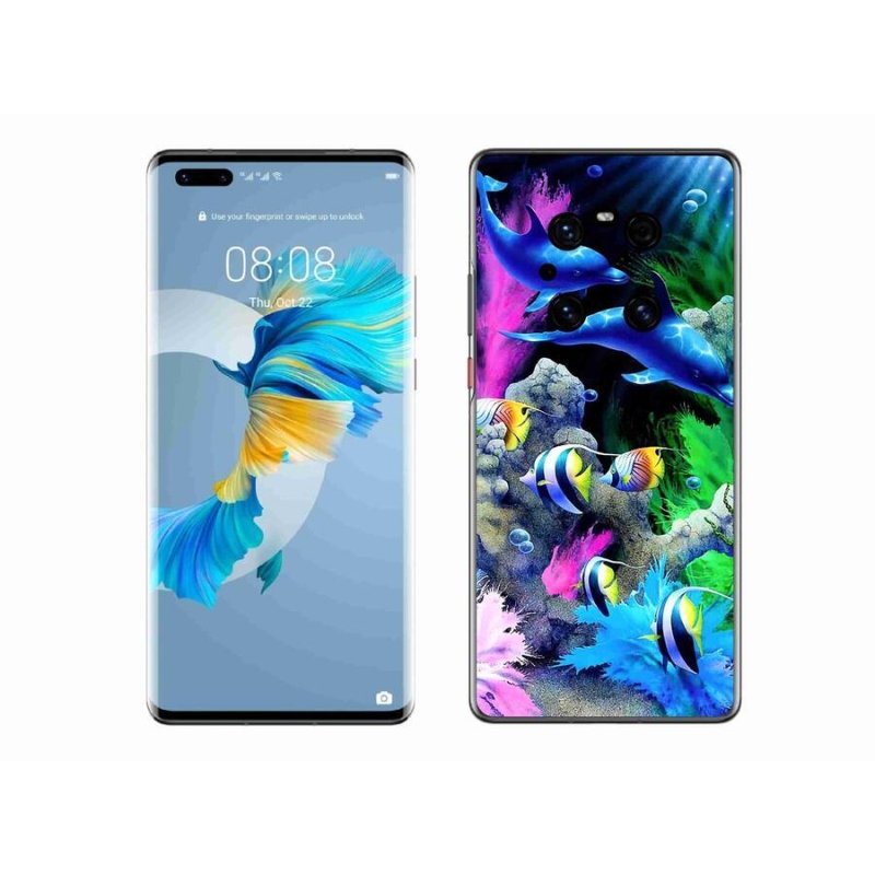 Gélový obal mmCase na mobil Huawei Mate 40 Pro - morský svet