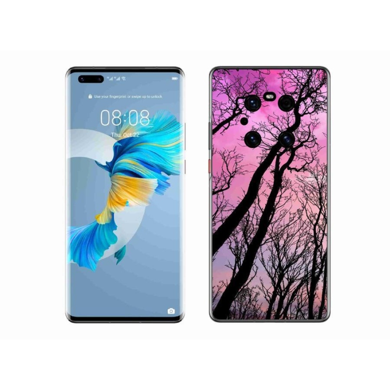 Gélový obal mmCase na mobil Huawei Mate 40 Pro - opadané stromy