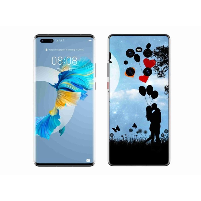 Gélový obal mmCase na mobil Huawei Mate 40 Pro - zamilovaný pár