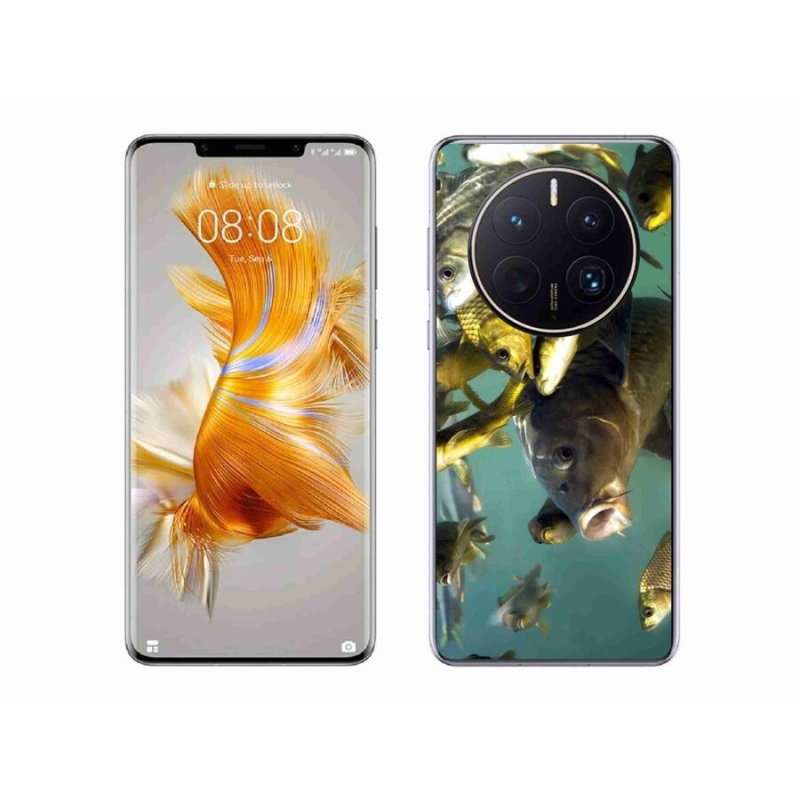 Gélový obal mmCase na mobil Huawei Mate 50 Pro - kŕdeľ rýb