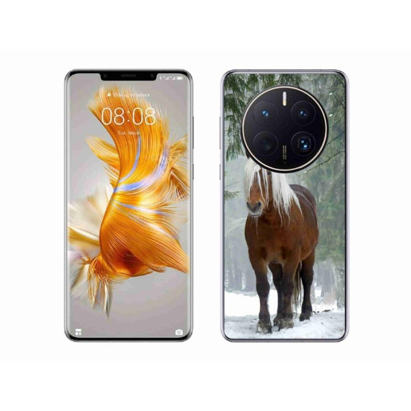 Gélový obal mmCase na mobil Huawei Mate 50 Pro - kôň v lese