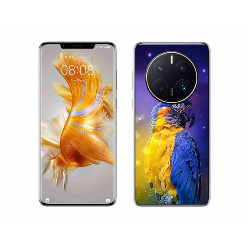 Gélový obal mmCase na mobil Huawei Mate 50 Pro - papagáj ara 1