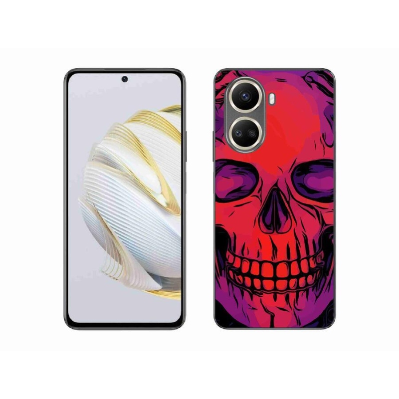 Gélový obal mmCase na mobil Huawei Nova 10 SE - lebka