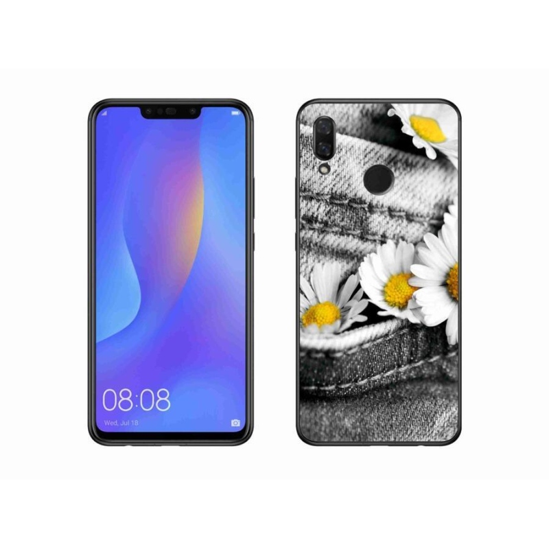 Gélový obal mmCase na mobil Huawei Nova 3 - margaréty