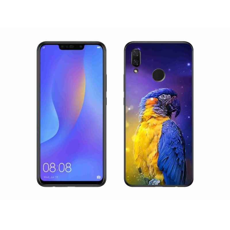 Gélový obal mmCase na mobil Huawei Nova 3 - papagáj ara 1