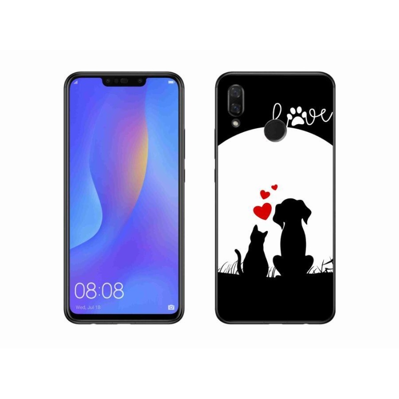 Gélový obal mmCase na mobil Huawei Nova 3 - zvieracie láska