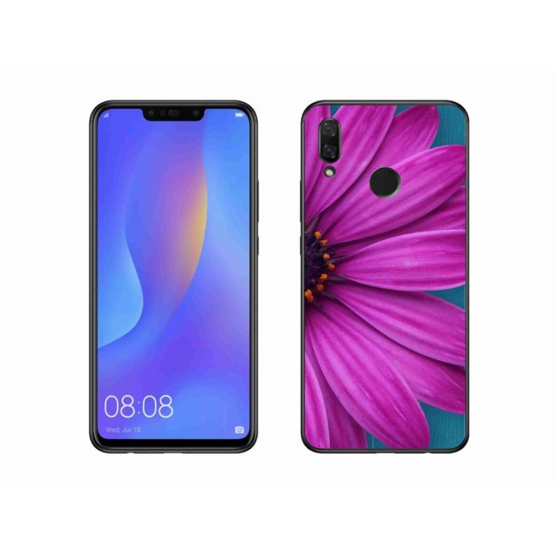 Gélový obal mmCase na mobil Huawei Nova 3i - fialová margaréta