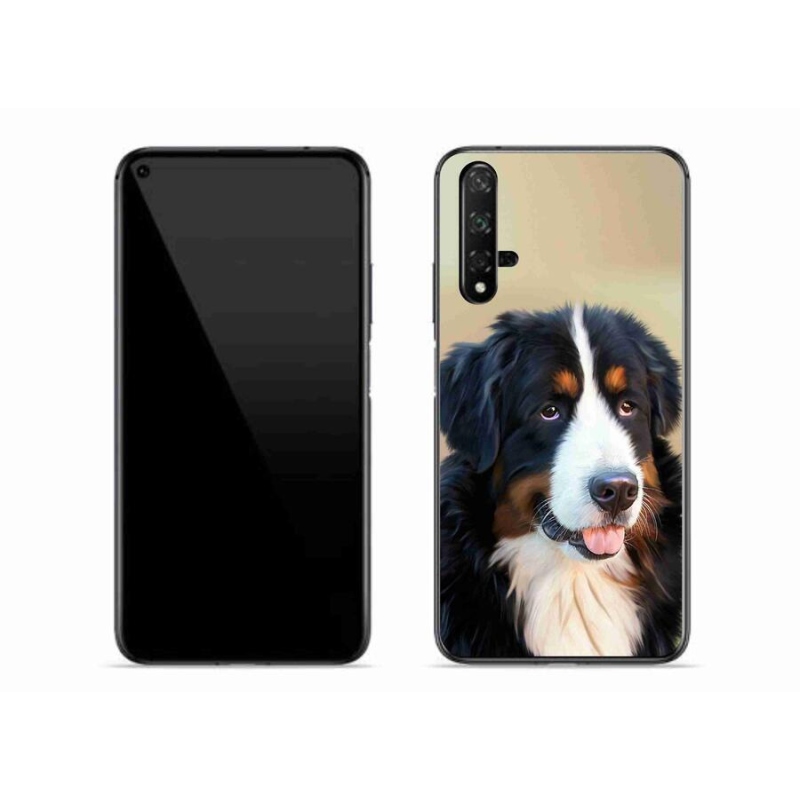 Gélový obal mmCase na mobil Huawei Nova 5T - bernský salašnícky pes