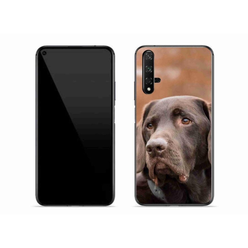 Gélový obal mmCase na mobil Huawei Nova 5T - hnedý labrador