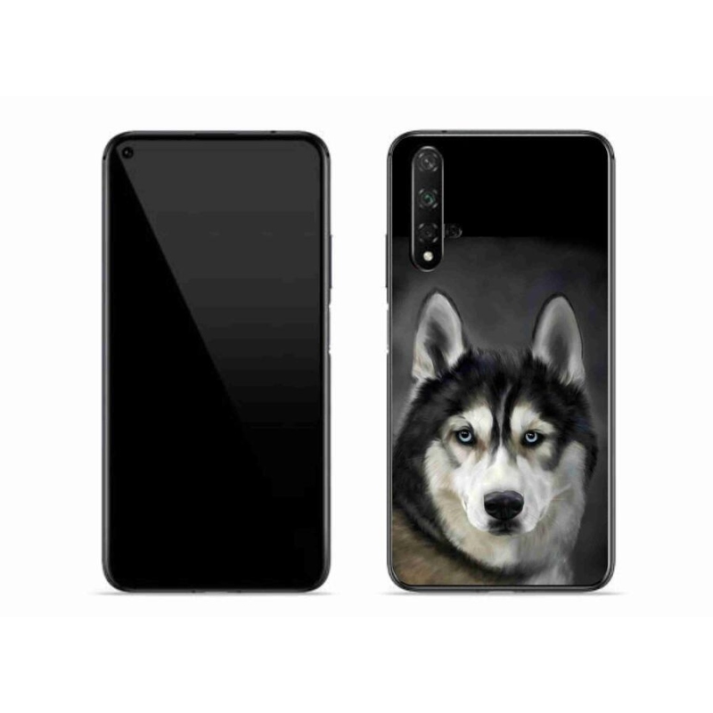 Gélový obal mmCase na mobil Huawei Nova 5T - husky