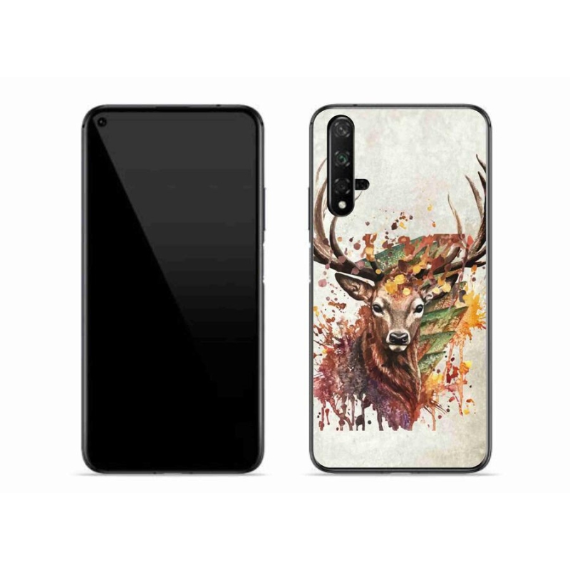 Gélový obal mmCase na mobil Huawei Nova 5T - jeleň 1