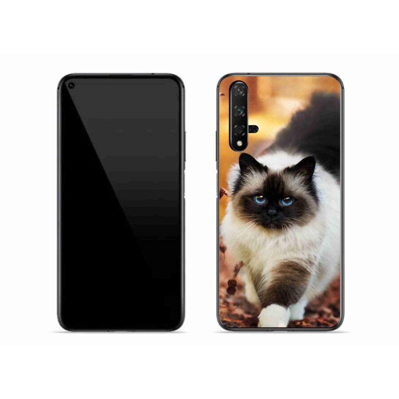 Gélový obal mmCase na mobil Huawei Nova 5T - mačka 1