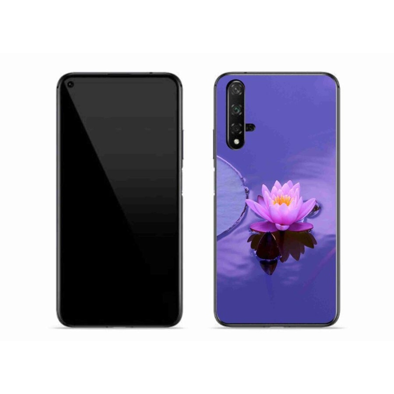 Gélový obal mmCase na mobil Huawei Nova 5T - kvet na hladine