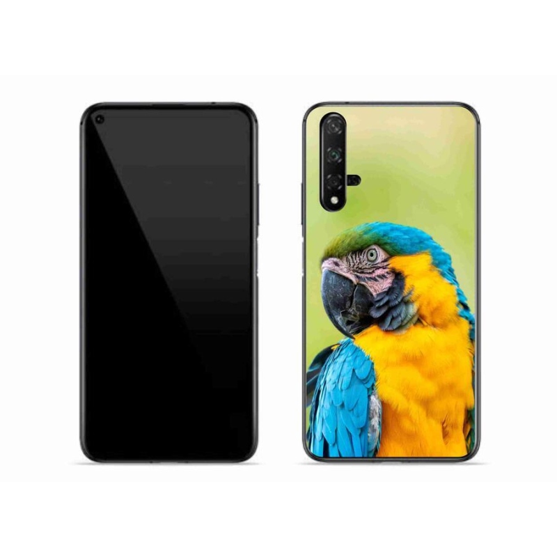 Gélový obal mmCase na mobil Huawei Nova 5T - papagáj ara 2