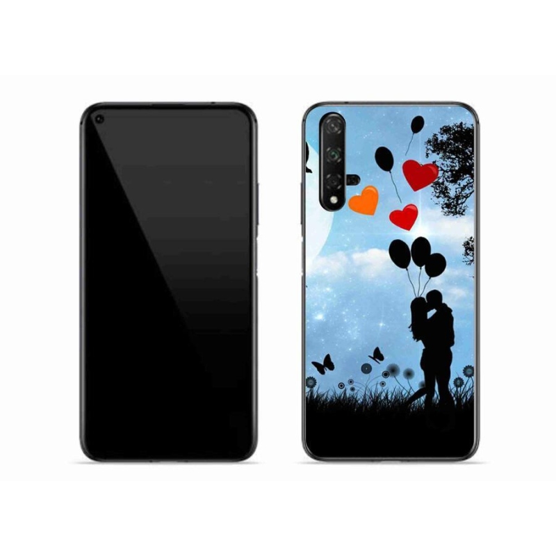 Gélový obal mmCase na mobil Huawei Nova 5T - zamilovaný pár