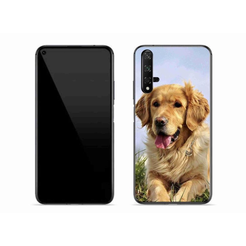 Gélový obal mmCase na mobil Huawei Nova 5T - zlatý retriever