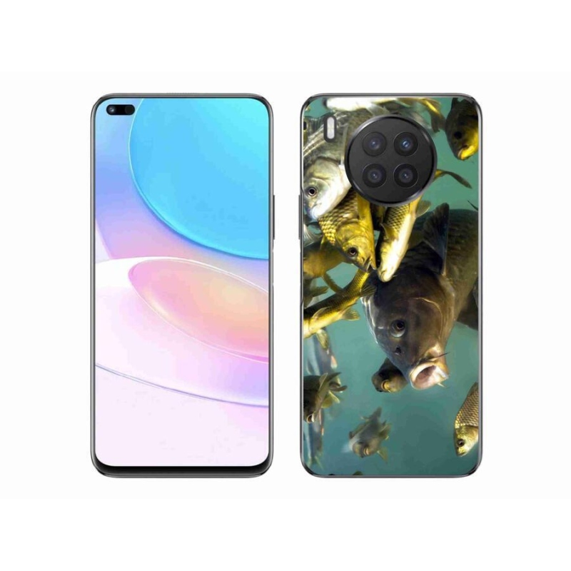 Gélový obal mmCase na mobil Huawei Nova 8i - kŕdeľ rýb