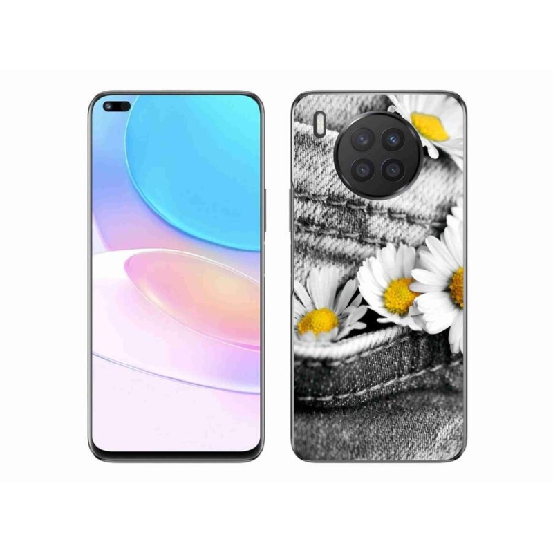 Gélový obal mmCase na mobil Huawei Nova 8i - margaréty