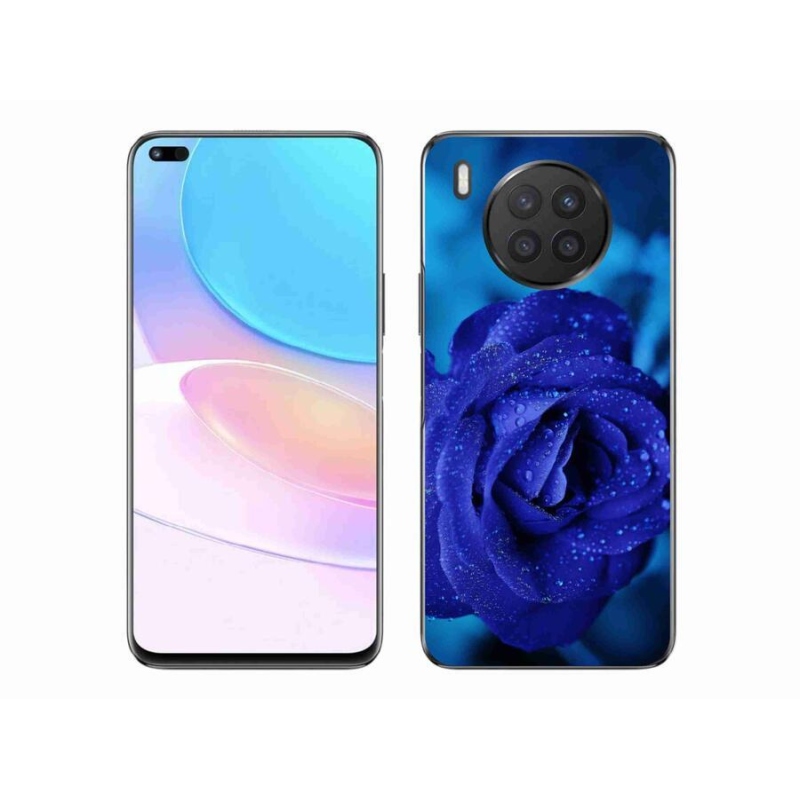 Gélový obal mmCase na mobil Huawei Nova 8i - modrá ruža