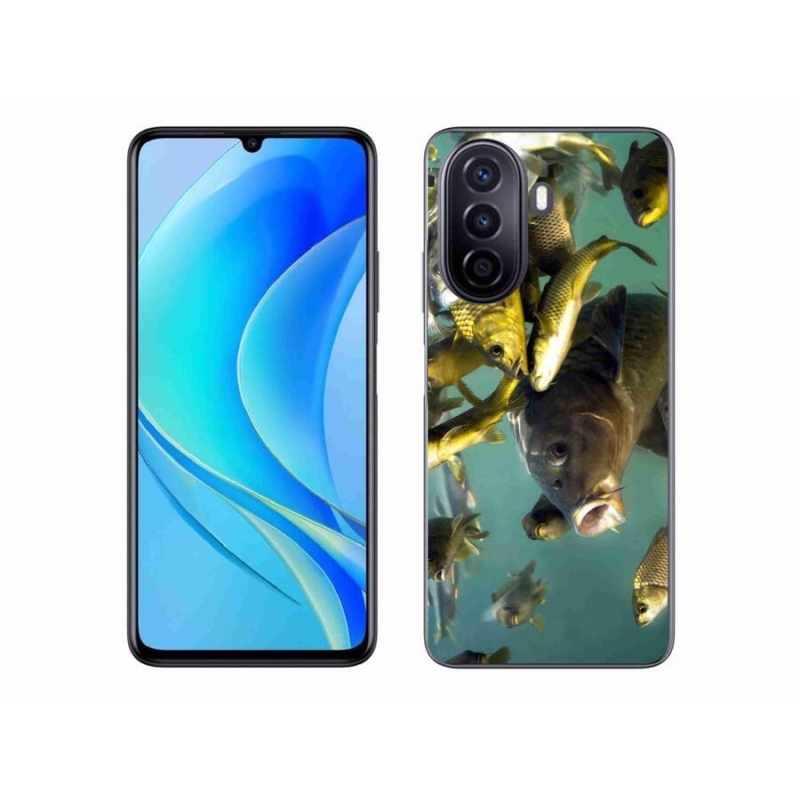 Gélový obal mmCase na mobil Huawei Nova Y70 - kŕdeľ rýb