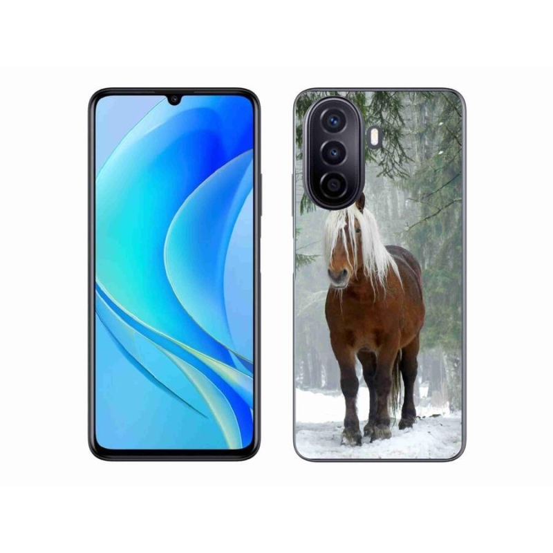 Gélový obal mmCase na mobil Huawei Nova Y70 - kôň v lese