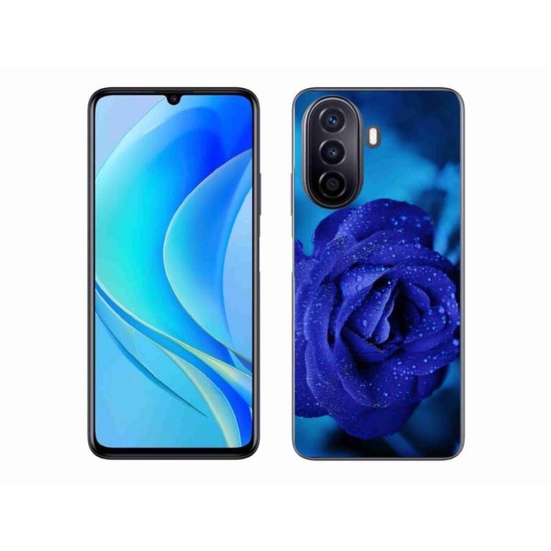 Gélový obal mmCase na mobil Huawei Nova Y70 - modrá ruža