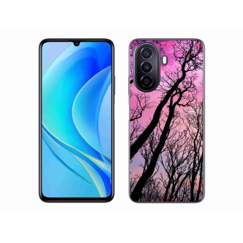 Gélový obal mmCase na mobil Huawei Nova Y70 - opadané stromy