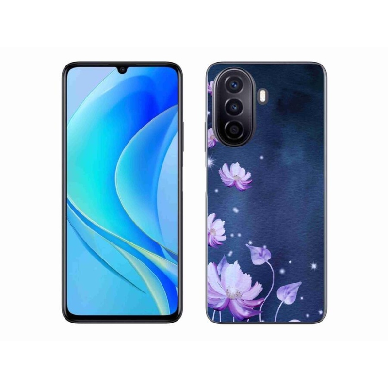 Gélový obal mmCase na mobil Huawei Nova Y70 - padajúce kvety