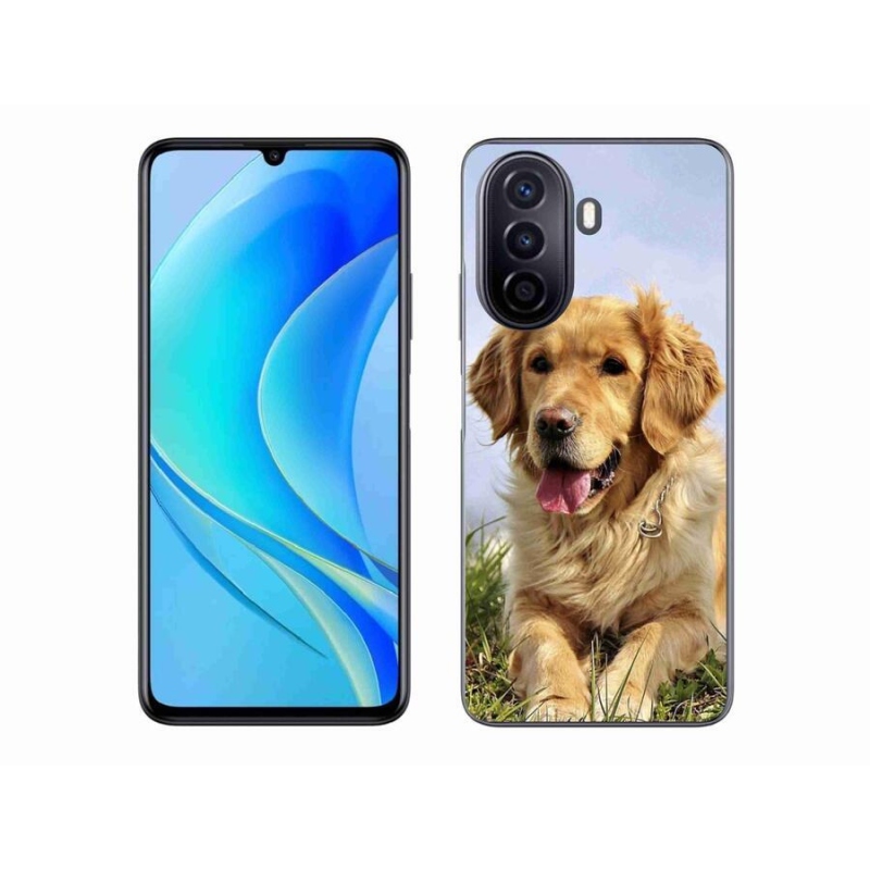 Gélový obal mmCase na mobil Huawei Nova Y70 - zlatý retriever