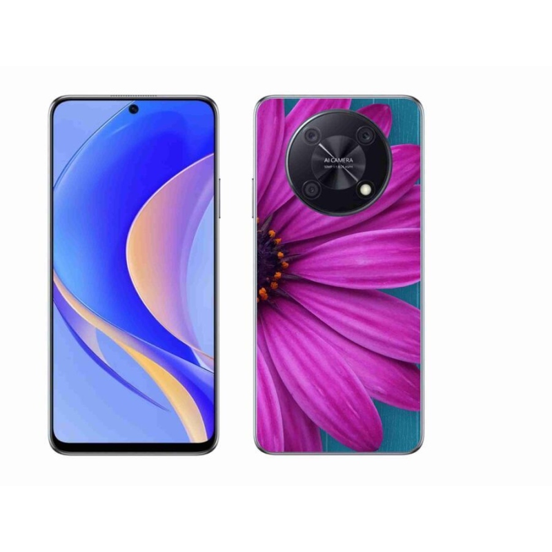 Gélový obal mmCase na mobil Huawei Nova Y90 - fialová margaréta