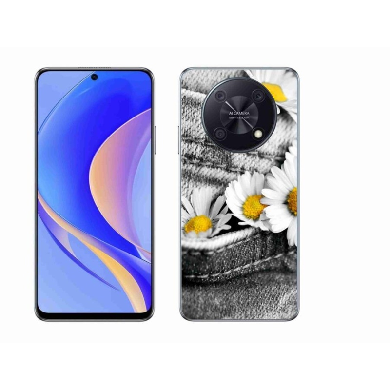 Gélový obal mmCase na mobil Huawei Nova Y90 - margarétky