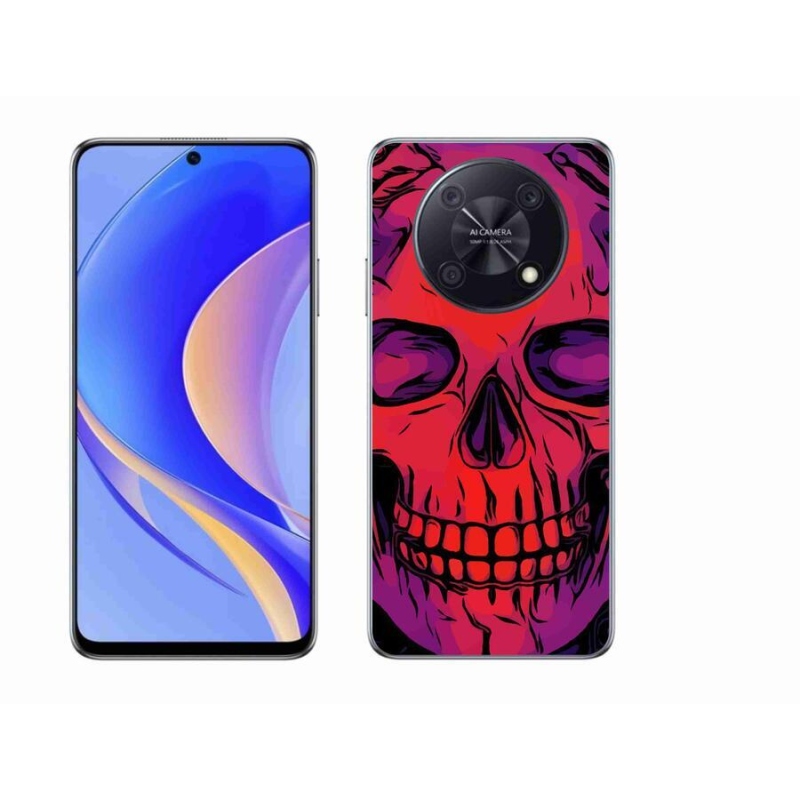 Gélový obal mmCase na mobil Huawei Nova Y90 - lebka