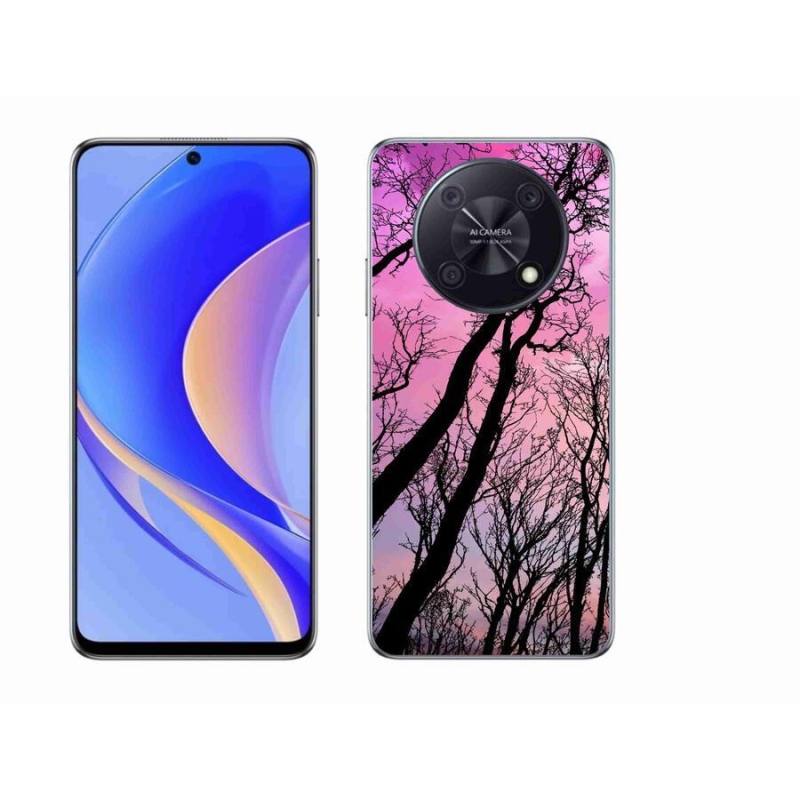 Gélový obal mmCase na mobil Huawei Nova Y90 - opadané stromy