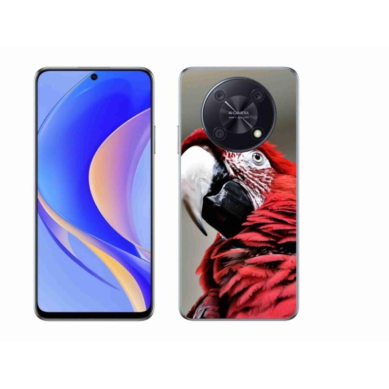 Gélový obal mmCase na mobil Huawei Nova Y90 - papagáj ara červený