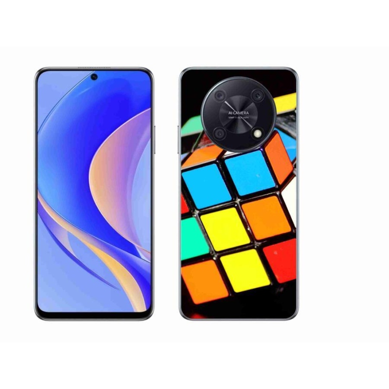 Gélový obal mmCase na mobil Huawei Nova Y90 - rubikova kocka