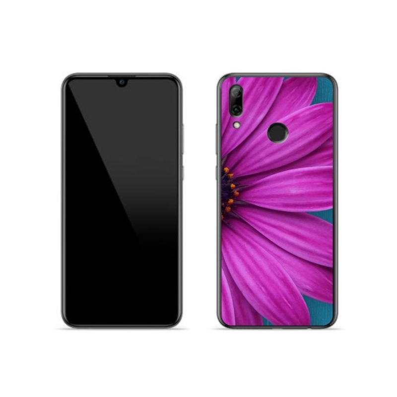 Gélový obal mmCase na mobil Huawei P Smart (2019) - fialová margaréta