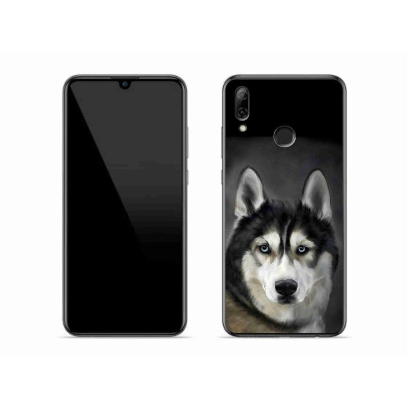 Gélový obal mmCase na mobil Huawei P Smart (2019) - husky