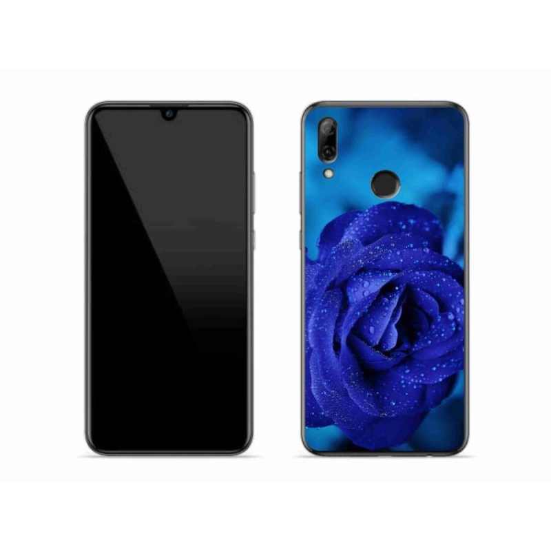 Gélový obal mmCase na mobil Huawei P Smart (2019) - modrá ruža