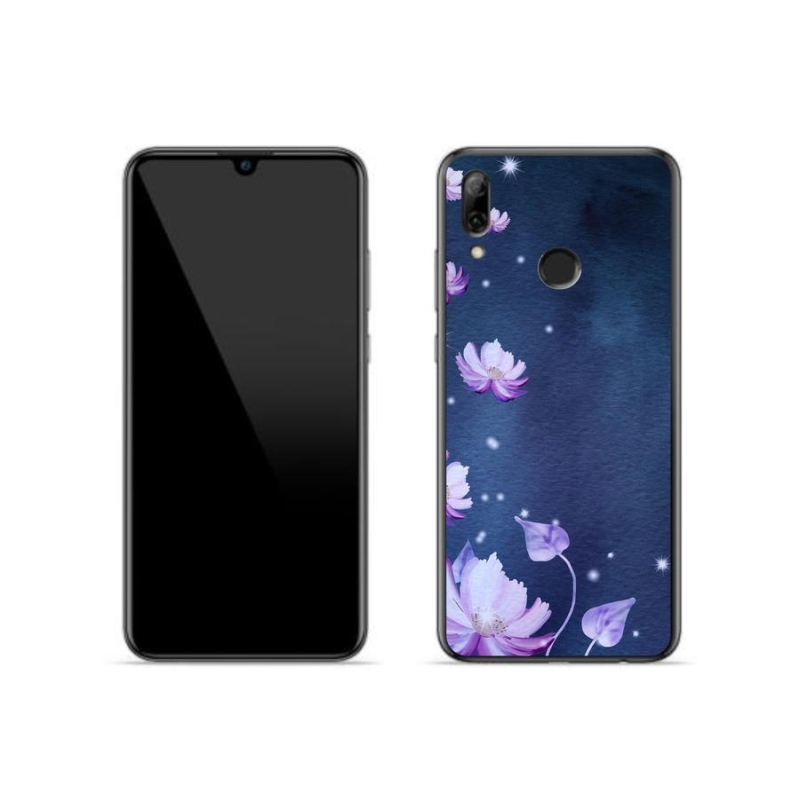 Gélový obal mmCase na mobil Huawei P Smart (2019) - padajúce kvety