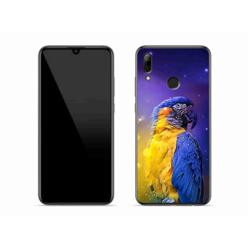 Gélový obal mmCase na mobil Huawei P Smart (2019) - papagáj ara 1