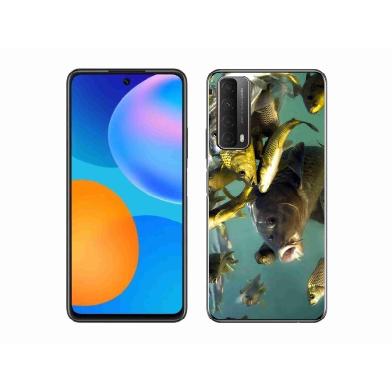 Gélový obal mmCase na mobil Huawei P Smart (2021) - kŕdeľ rýb