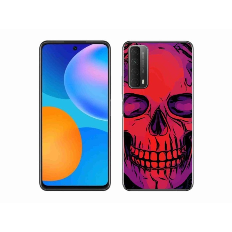 Gélový obal mmCase na mobil Huawei P Smart (2021) - lebka