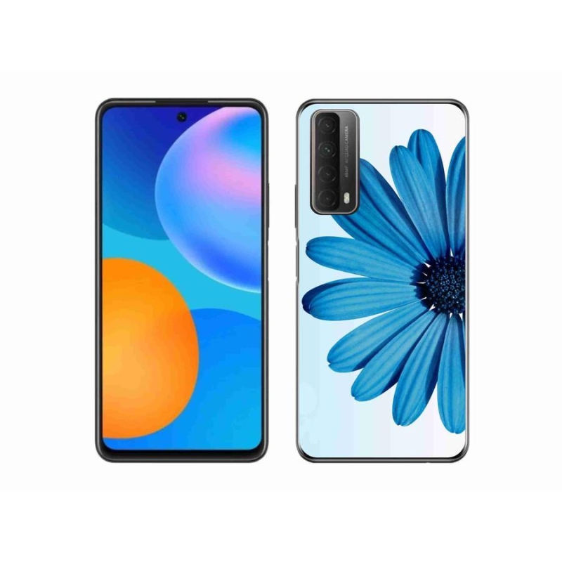 Gélový obal mmCase na mobil Huawei P Smart (2021) - modrá margaréta