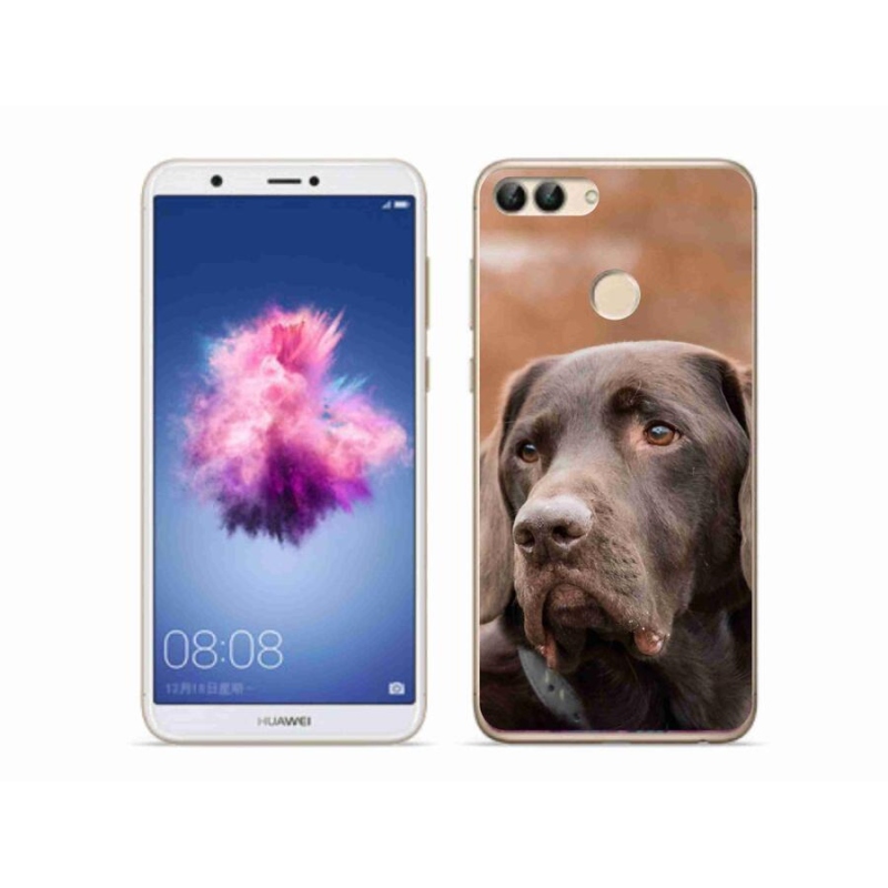 Gélový obal mmCase na mobil Huawei P Smart - hnedý labrador