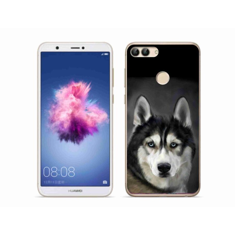 Gélový obal mmCase na mobil Huawei P Smart - husky