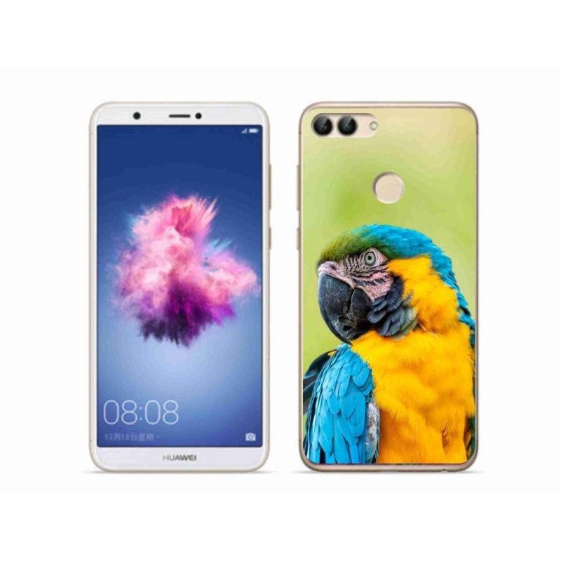 Gélový obal mmCase na mobil Huawei P Smart - papagáj ara 2
