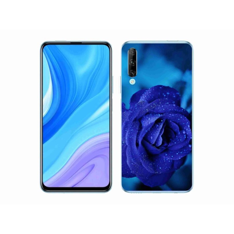 Gélový obal mmCase na mobil Huawei P Smart Pro (2019) - modrá ruža