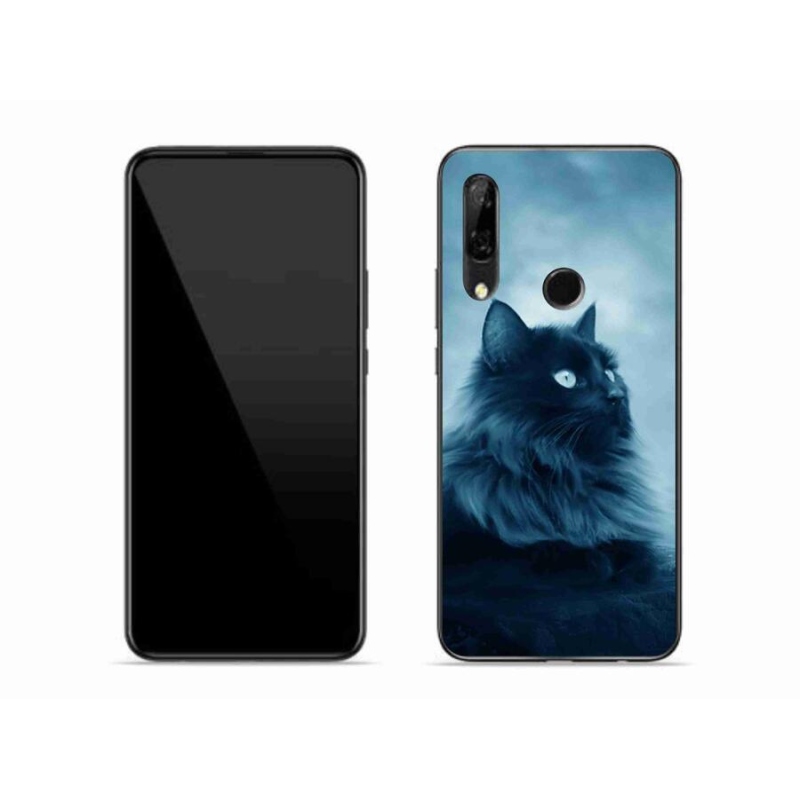 Gélový obal mmCase na mobil Huawei P Smart Z - čierna mačka 1