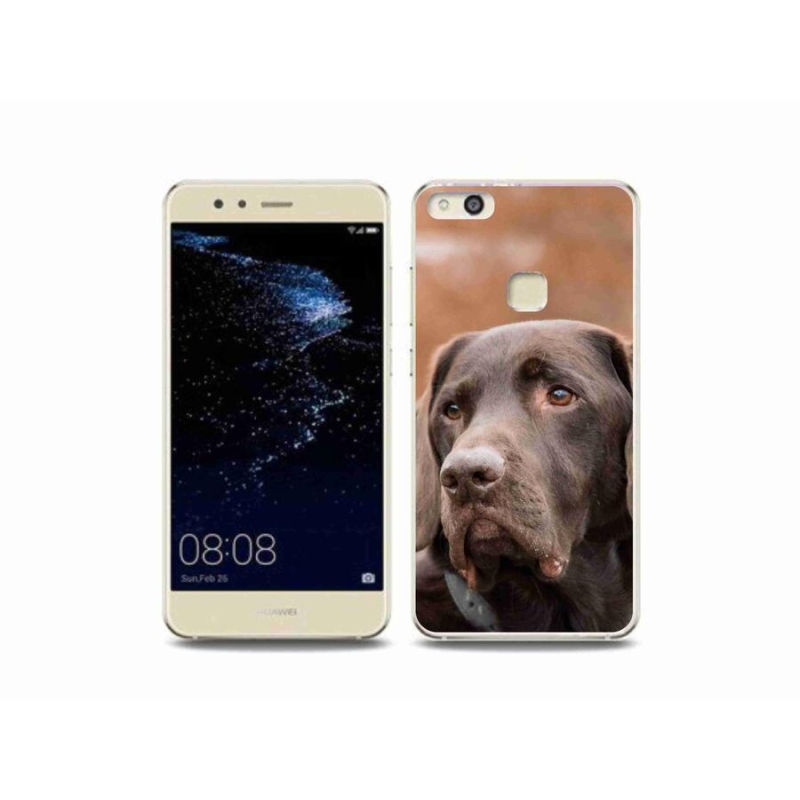 Gélový obal mmCase na mobil Huawei P10 Lite - hnedý labrador