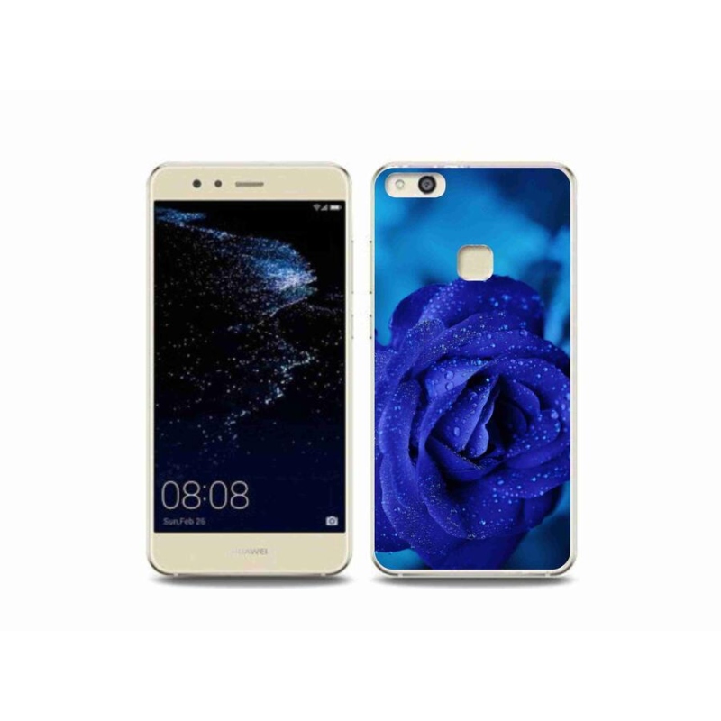 Gélový obal mmCase na mobil Huawei P10 Lite - modrá ruža